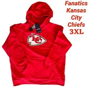 Fanatics Red Kansas City Chiefs Hoodie Primary Logo 3XL Football NFL